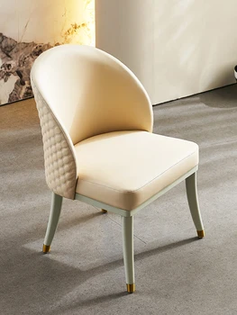 Обеденный стул Легкий, роскошный, американский, простой, современный, продвинутый, удобный Обеденный стул
