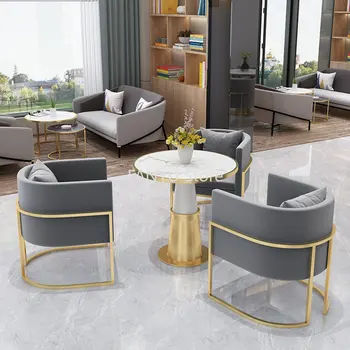 Обеденный стул с креативным дизайном в скандинавском стиле, диван для отдыха, Современные металлические Обеденные стулья, мебель для гостиной Cadeira De Jantar WZ50DC