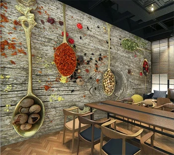 обои на заказ beibehang 3d ресторан общественного питания фоновая стена гостиной винтажный деревянный шпон материал Daquan 3d обои