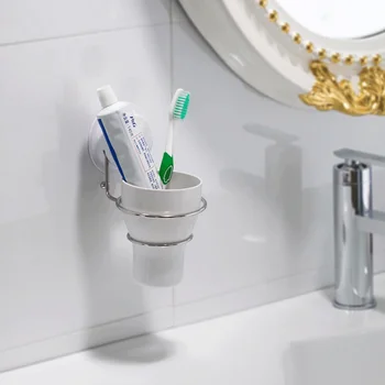 Одинарный подстаканник, настенный держатель для стаканов для зубных щеток, подставка для чашек, держатель аксессуаров для ванной комнаты для зубных щеток