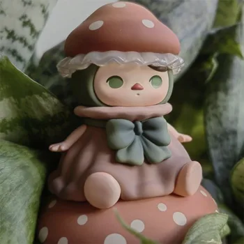 Оригинальная ограниченная серия POPMART Mushroom Baby Серии Pucky Action Figure Игрушки Подарки из ПВХ для детей Прекрасная кукла с фигуркой Паки