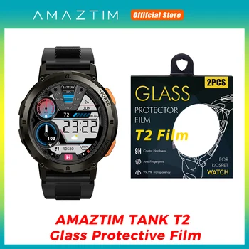 Оригинальная Стеклянная Защитная Пленка для Умных часов AMAZTIM TANK T2, 1 Комплект, Защитная Крышка для Экрана, Мужские Умные Часы AMAZTIM