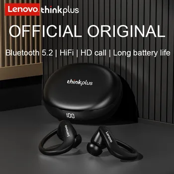 Оригинальные наушники Lenovo T50, беспроводные музыкальные наушники Bluetooth 5.2, гарнитура с двойным микрофоном HD для Android IOS, наушники с шумоподавлением.