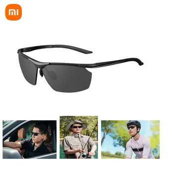Оригинальные спортивные солнцезащитные очки Xiaomi Mijia С изогнутыми нейлоновыми поляризационными линзами высокой четкости UV400 Для предотвращения загрязнения нефтью За рулем