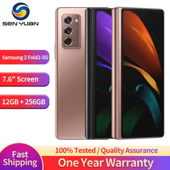 Оригинальный Samsung Galaxy Z Fold2 F916U1 5G Мобильный Телефон NFC 7,6 