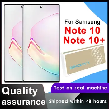 Оригинальный Динамический AMOLED-дисплей Для Samsung Galaxy Note 10 + Для SAMSUNG Galaxy Note 10 N970F Note 10 Plus N975 ЖК-сенсорный Экран