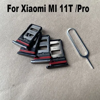 Оригинальный Новый Для Xiaomi MI 11T Pro MI11T Лоток Для Sim-карты Слот Держатель Гнездо Адаптера Замена Запасных Частей