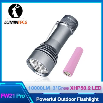 Открытый Высокоэффективный светодиодный Фонарик 10000 Люмен для Охоты Самообороны Lumintop FW21 Pro Мощный Фонарь lanterna