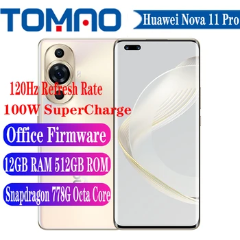 Официальный Новый мобильный телефон Huawei Nova 11 Pro HarmonyOS 3 Snapdragon 778G Восьмиядерный 6,78 