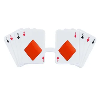 Очки для покера для детей и взрослых Валет Дама Король Туз Солнцезащитные очки для вечеринки в Лас-Вегасе, казино, тематические принадлежности для оформления игральных карт