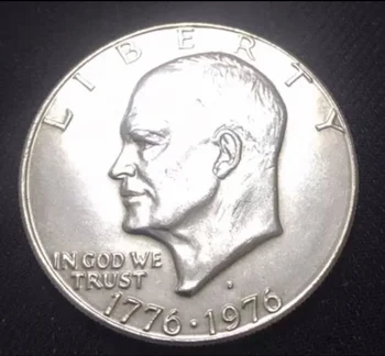 Памятная монета США, Эйзенхауэлл, один юань 38 мм, золотая монета 100% оригинал