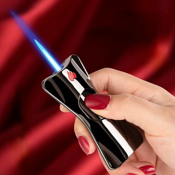 Персонализированная электронная зажигалка Kai 913, газовый галстук-бабочка, светящийся цвет, газовый галстук-бабочка 915, гальваническое покрытие