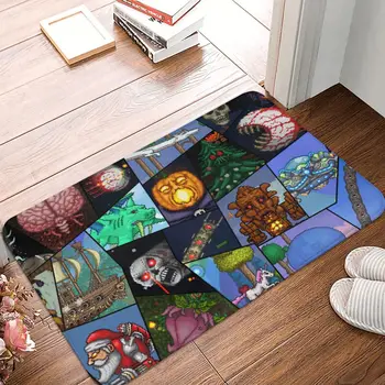 Пиксельный игровой коврик для ванной, склеенная пластина, коврик для кухни, коврик для балкона, домашний декор