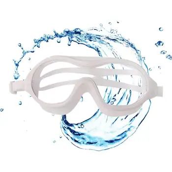 Плавательные очки для взрослых с защитой от ультрафиолета, герметичные Очки для плавания для взрослых в большой оправе, водонепроницаемые очки для плавания с четким зрением для мужчин