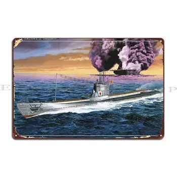 Плакат с металлической табличкой Ijn Kaidai I168 Submarine Create Club, Настенный плакат с надписью Club, Жестяная вывеска в пещере
