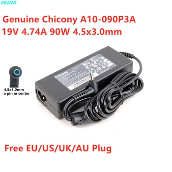 Подлинный Chicony A10-090P3A 19V 4.74A 90W 4.5x3.0mm A090A076L Адаптер Переменного Тока Для Зарядного устройства Для ноутбука