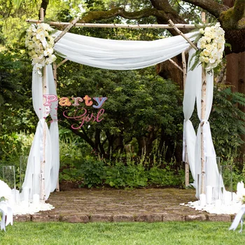 Полишифоновая свадебная арка, драпирующая фон, Тканевые шторы-беседки для свадебной церемонии на открытом воздухе, шторы для вечеринок.
