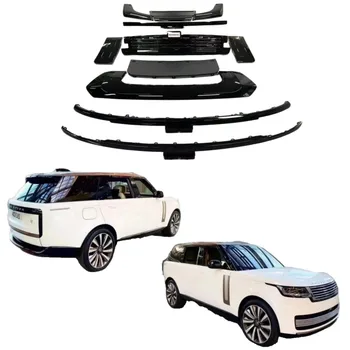 Полный комплект черного глянцевого обвеса в стиле 2022 года, передняя задняя решетка диффузора, боковая вентиляционная крышка, накладка для Range Rover
