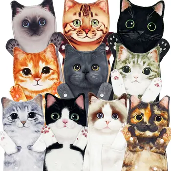 Полотенца для рук для кошек, декоративные подвесные полотенца для кошек, мягкие мочалки, полотенца для лица для любителей кошек