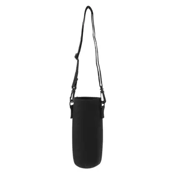 Портативная неопреновая сумка-переноска для бутылки с водой, изолированный рукав для бутылки с водой, черный