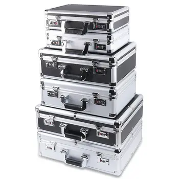 Портативный органайзер для инструментов Небольшой и легкий чемодан Инструменты Полный набор инструментов Инструментальное оборудование с замком Безопасное хранение