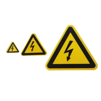 Предупреждение Об Опасности приклеивания Наклейки с Предупреждением об Опасности Электробезопасности для Цокольного стола на Стене