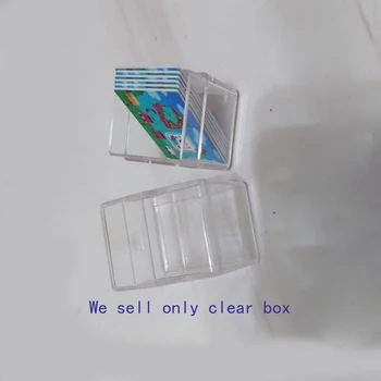Прозрачная пластиковая коробка ZUIDID для выключателя NS amiibo mini card crystal box, прозрачная коробка для хранения в виде ракушки