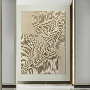 Простой дизайн, качественный современный абстрактный текстурированный холст, акриловые декоративные картины, безрамные картины для гостиной на стены