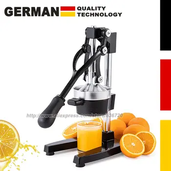 Профессиональная Соковыжималка для цитрусовых высшего качества - Ручной Пресс для цитрусовых и Соковыжималка для апельсинов - Металлическая соковыжималка для лимонов - Сверхмощная