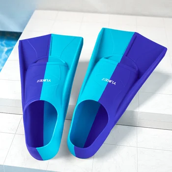 Профессиональные плавательные ласты Обувь для плавания для взрослых Силиконовые короткие ласты Легкое детское снаряжение для занятий подводным плаванием