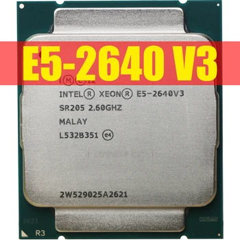 Процессор Intel Xeon E5 2640 V3 SR205 2.6 ГГц 8-ядерный 90 Вт с разъемом LGA 2011-3 CPU E5 2640V3 CPU