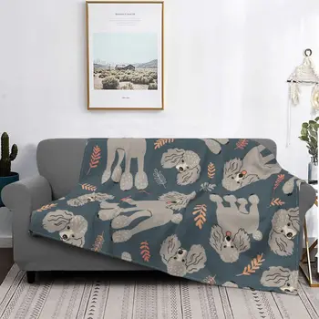Пудель Плюшевое Одеяло Подарок для Животного Любителя Собак Творческий Бросок Одеяло для Дома