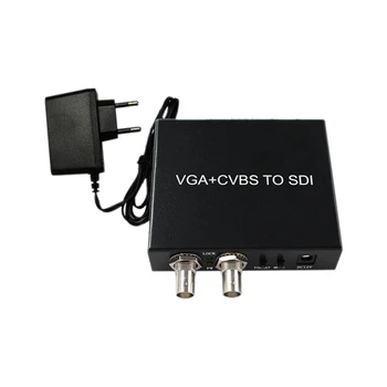 Распределитель преобразователя VGA / AV в SDI от одного до двух преобразователей высокой четкости VGA / AV в двухпортовый SDI-преобразователь