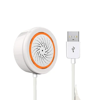 Розничная продажа Zigbee 3 В 1 Wifi Сирена Сигнализация Связь 90 ДБ Звук Датчик Освещенности Умный Дом Tuya Smart Life APP Сигнализация Сирена Для Alexa
