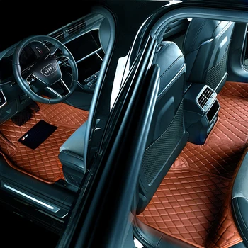 Роскошные Кожаные Автомобильные Коврики Для Ford Mustang 2015-2020 Auto DropShipping Center Аксессуары Для Интерьера, Ковры, Ковровые Накладки Для Ног