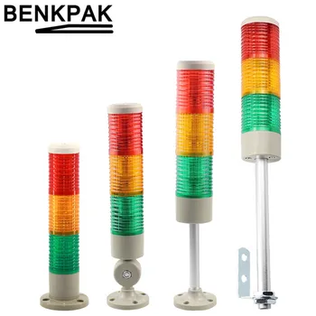 светодиодные сигнальные лампы, 3 слоя светодиодов, три цвета, постоянный свет, L-образный стержень, яркая сигнальная лампа, трехцветная лампа