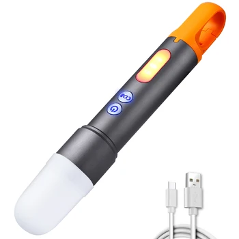 Светодиодный COB-фонарик мощностью 30 Вт, USB-аккумуляторная лампа-фонарик с телескопическим зумом, аварийный фонарь для наружного освещения кемпинга, пешего туризма