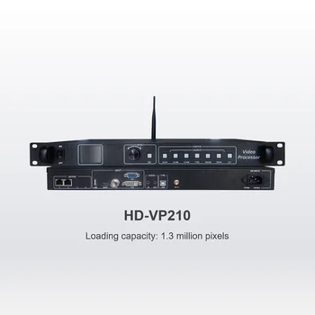 Светодиодный видеопроцессор HD-VP210A с тремя светодиодами для управления рекламной системой с помощью компьютера и мобильного телефона