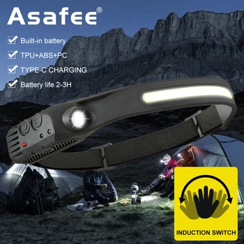Светодиодный головной фонарь Asafee High light, многофункциональный головной фонарь Wild, для ночного бега, альпинизма, ночной езды, Головной фонарь