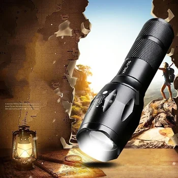 Светодиодный фонарик Ultra Bright torch L2/ V6 Camping light 5 режимов переключения водонепроницаемый Масштабируемый Велосипедный Фонарь использует батарею 18650