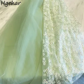 Сетчатые ткани с цветочным принтом для платья 