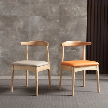 Скандинавские современные обеденные стулья с деревянным сиденьем, эргономичный Минималистичный стул для ресторана, Офисная кухня, Уличная мебель для библиотеки Silla