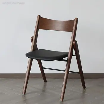 Складные стулья для столовой, точная копия скандинавского дерева, Дизайнерские наборы современной садовой мебели, Кухонные стулья Cadeiras De Jantar