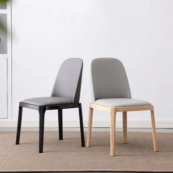 Современные обеденные стулья из дерева в скандинавском стиле, Ресторанный стул в деревенском стиле, обеденный шезлонг для столовой, мебель для дома