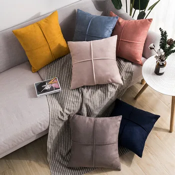 Современный скандинавский Instagram Стиль, однотонная наволочка для гостиной, спальни, наволочка для талии, подушка для офисных диванов
