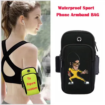Спортивная сумка для занятий спортом на открытом воздухе, сумка для телефона для бега, спортивная сумка для подростков, сумка для аниме, китайская сумка для нарукавной повязки со звездой кунг-фу