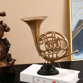 Статуэтка Музыкального Инструмента Миниатюрная Труба Из Смолы Мини-Модель Трубы Подарки