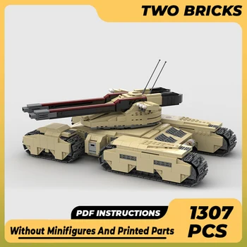 Строительные блоки ThreeBricks Moc Военной модельной серии Mammoth Assault Tank Technology Bricks, игрушки своими руками для детей, подарки для детей