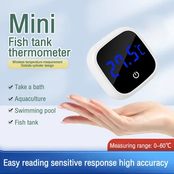 Термометр для аквариума с высокоточным светодиодным цифровым дисплеем, электронный аквариумный термометр, тестер, измерительный прибор