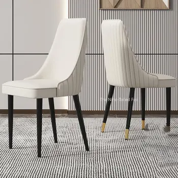 трон Кафе Обеденные стулья Комод эргономичный для спальни 
обеденные стулья для гостиной и офиса дизайнерский Мягкий белый 
мебель для дома sedie XY50DC